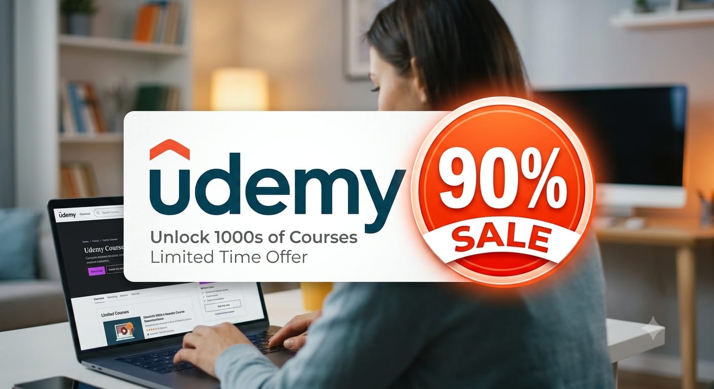 Udemy Limited-Time Offer: Save Up to 90% on Best-Selling Courses